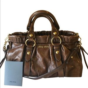 🚫SOLD🚫Miu Miu Vitello Lux Ring Tote